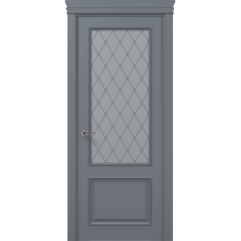 Межкомнатные двери серого цвета Art Deko ART-02 Оксфорд покраска любые цвета RAL и NCS