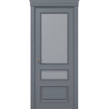 Двери межкомнатные серого цвета Art Deko ART-05 Сатин покраска любые цвета RAL и NCS