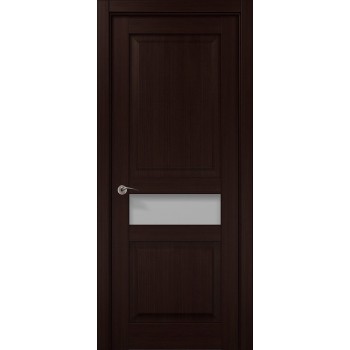 Межкомнатные двери цвета венге Cosmopolitan CP-513 Венге Q157 стекло сатин