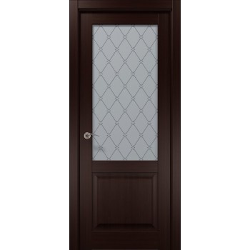 Двери венге межкомнатные Cosmopolitan CP-511 Венге Q157 стекло оксфорд