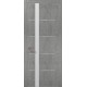 Двери Папа Карло – Plato-12 бетон светный алюминиевый торец – 15650-18
