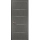 Двері Папа Карло – Plato-02 бетон сірий алюмінієвий торець – 15393-18