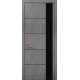 Двері Папа Карло – Plato-11 бетон світловий алюмінієвий торець – 15623-18