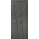 Двери Папа Карло – Plato-16 бетон серый алюминиевый торец – 15757-18