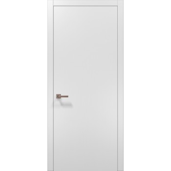 Двери межкомнатные с установкой Plato-01 (склад) белый матовый