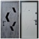 Двері вхідні квартирного типу • Авангард • Конверс Ak (бетон темний / грей софт)
