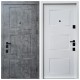 Двері вхідні квартирного типу • Авангард • Порто (мрамор темний / біла емаль)