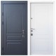 Двері вхідні квартирного типу • Авангард • Тріно (дуб графіт / білий супермат)