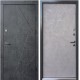 Двері вхідні квартирного типу • Ультра • Флеш (мрамор темний / бетон бежевий)