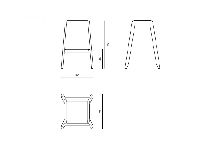  Барный стул - Х - BCX01  7 — купить в PORTES.UA