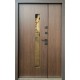 Двері вхідні вуличного типу • Стронг • Браун 1200 (Ral 8019 пісок/дуб темний)