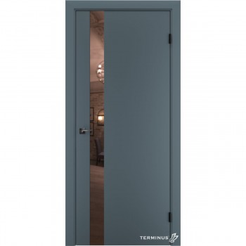 Межкомнатные двери стиль хай тек Solid 802 Малихит бронза