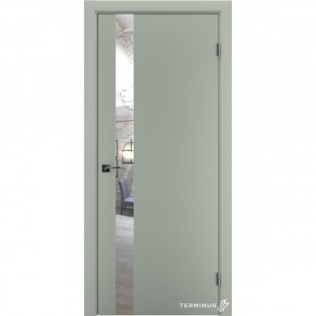 Двери хайтек Solid 802 Оливин серебро
