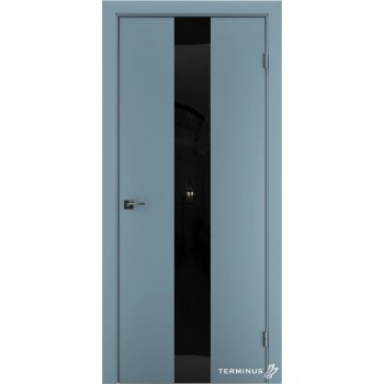 Двери в стиле хайтек Solid 804 Аквамарин графит