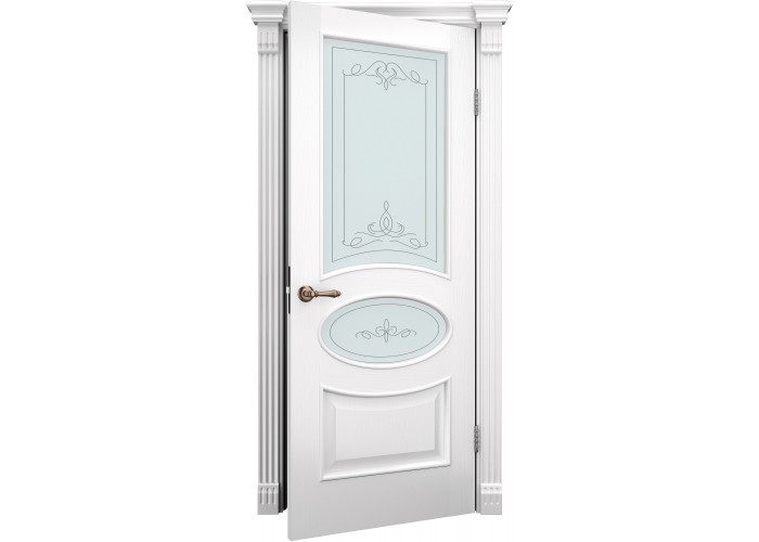  Caro 55 Ясень белый Эмаль (застекленная)  2 — купить в PORTES.UA