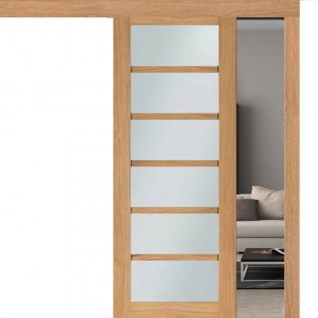 Одностворчатые раздвижные межкомнатные двери Modern 137 (Сатиновое стекло)