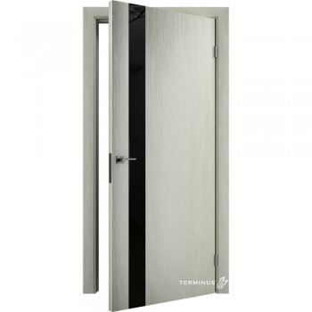 Двери межкомнатные экошпон Solid 802 Аляска (планилак черный)