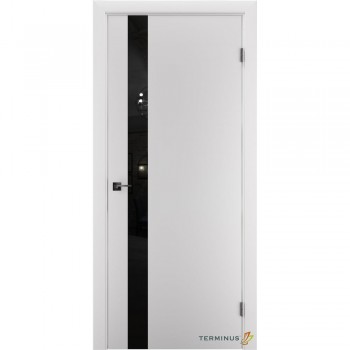 Купити міжкімнатні двері в зборі Solid 802 Білий (планілак чорний)