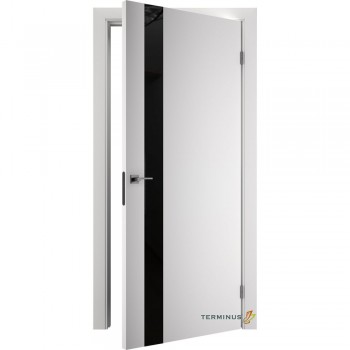 Купити міжкімнатні двері в зборі Solid 802 Білий (планілак чорний)