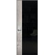 Loft L5 – алюминиевый скрытый короб – отделка каменный шпон + крашенное стекло