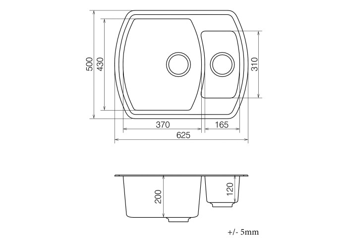  Кухонна мийка Norton NMP 03.63 Gray + сифон  5 — замовити в PORTES.UA
