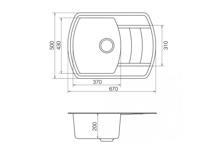  Кухонна мийка Norton NMP 02.67 Gray + сифон  5 — замовити в PORTES.UA