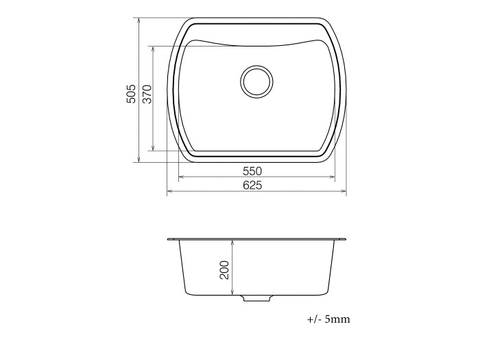  Кухонна мийка Norton NMP 01.63 Black + сифон  5 — замовити в PORTES.UA