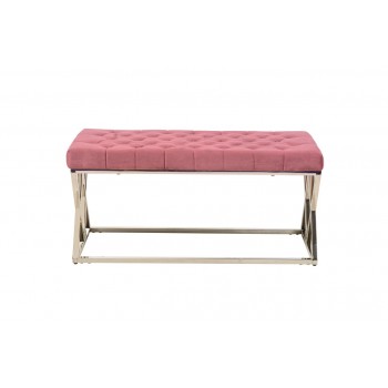 Банкетка BN-2 роза антик + серебро