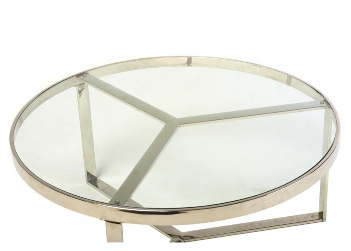  Журнальний стіл CB-1 прозорий + срібло  4 — замовити в PORTES.UA
