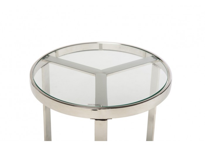  Журнальный стол CB-2 прозрачный + серебро  5 — купить в PORTES.UA
