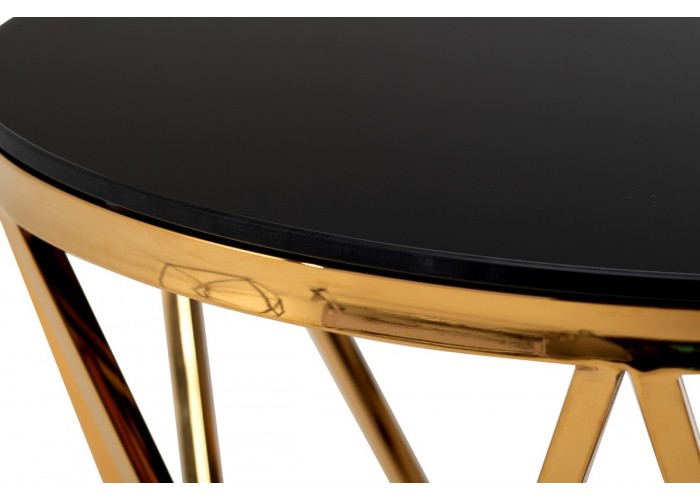  Журнальний стіл CH-1 чорний + золото  3 — замовити в PORTES.UA