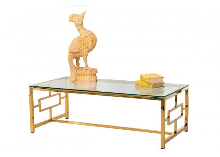  Журнальний стіл CL-1 прозорий+золото  2 — замовити в PORTES.UA
