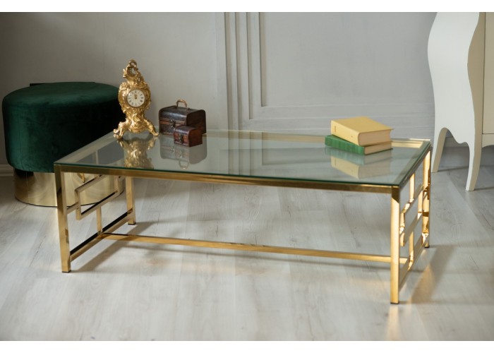  Журнальный стол CL-1 прозрачный+золото  7 — купить в PORTES.UA