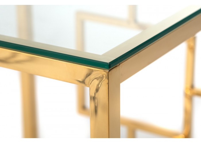  Кавовий стіл CL-2 прозорий + золото  5 — замовити в PORTES.UA