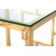 Кавовий стіл CL-2 прозорий + золото
