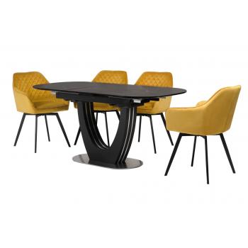 Керамический стол TML-866 неро маркина