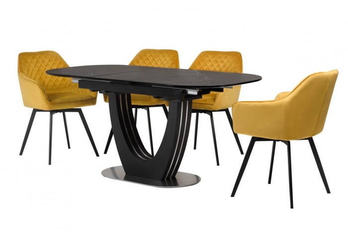  Керамический стол TML-866 неро маркина  1 — купить в PORTES.UA