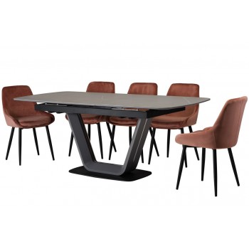 Керамический стол TML-870 айс грей