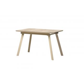 Стіл МДФ + матове скло TM-171 сірий агат + капучіно