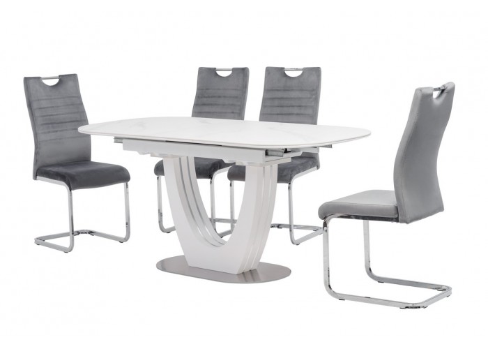  Керамический стол TML-866 белый мрамор  1 — купить в PORTES.UA