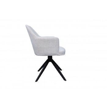 Стул поворотный R-95 светло-серый + черный