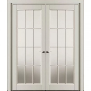 Белые двери со стеклом VPorte – Vita di Legno 02