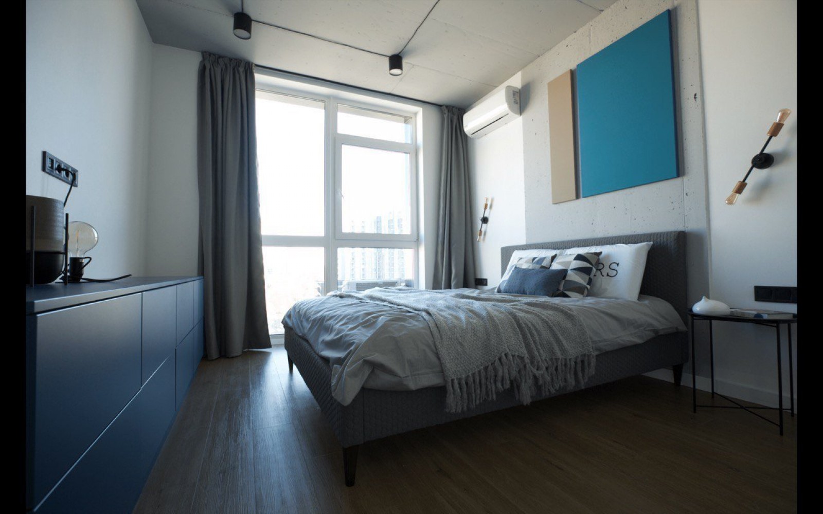 Спальня в дизайн-проекте 1-комнатной квартиры в ЖК Французкий квартал — 62м.кв. — Between the walls