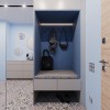 Прихожая в дизайн-проекте 3-комнатной квартиры в ЖК Республика — 82м.кв. — Between the walls