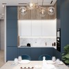 Кухня-столовая в дизайн-проекте  квартиры-студии в ЖК Кристал Парк — 46м.кв. — BoDesign