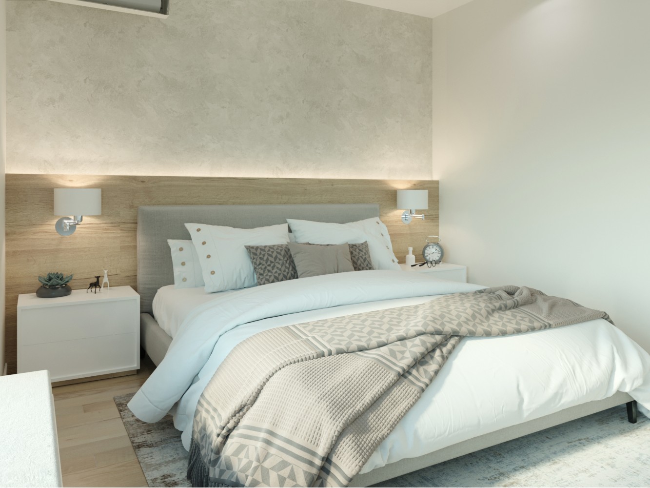 Спальня в дизайн-проекте  квартиры в ЖК Соломенский  — BoDesign