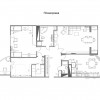 План 4-кімнатної квартири в ЖК Парковий - 138м.кв. - Challenge Design