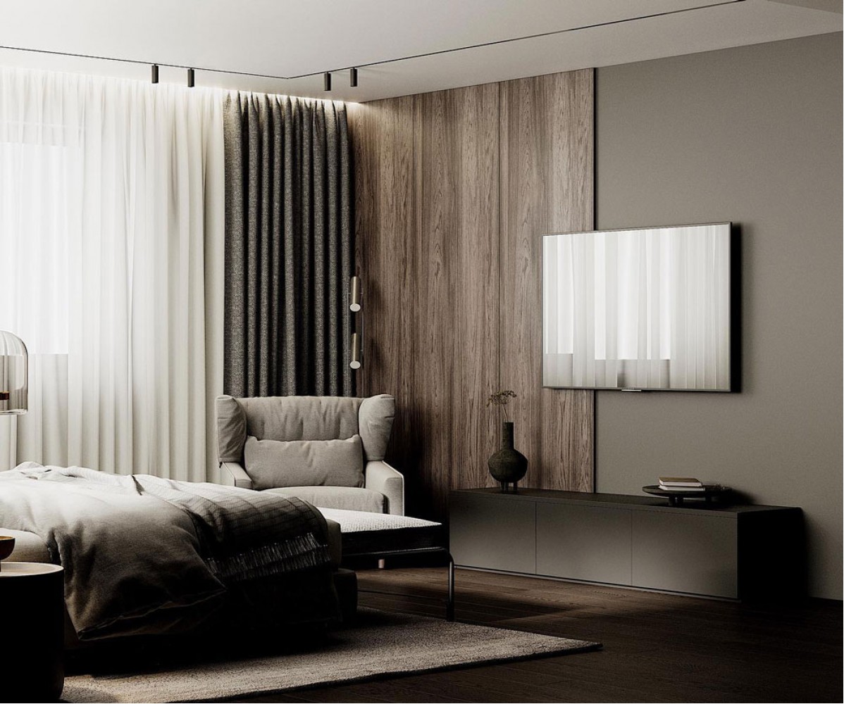 Спальня – новое фото дизайн-проекта № 2355