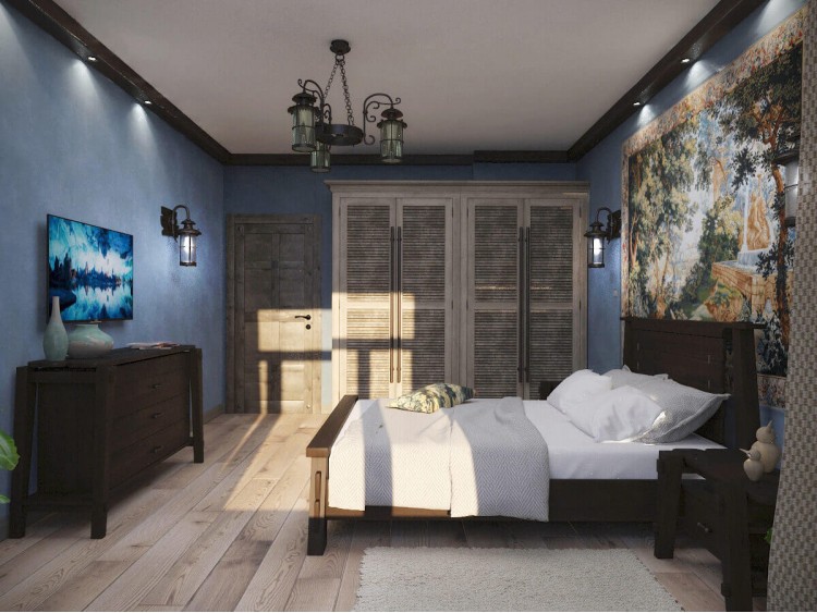 Спальня у дизайн-проекті квартири 67м.кв. - студія дизайну HD-DESIGN