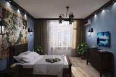 Спальня в дизайн-проекте квартиры 67м.кв. —  студия дизайна HD-DESIGN